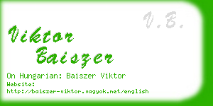 viktor baiszer business card